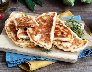 Crêpes turques farcies à la Riste d'aubergine 